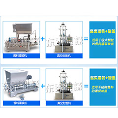 半自動(dòng)醬類(lèi)灌裝機+真空旋蓋機